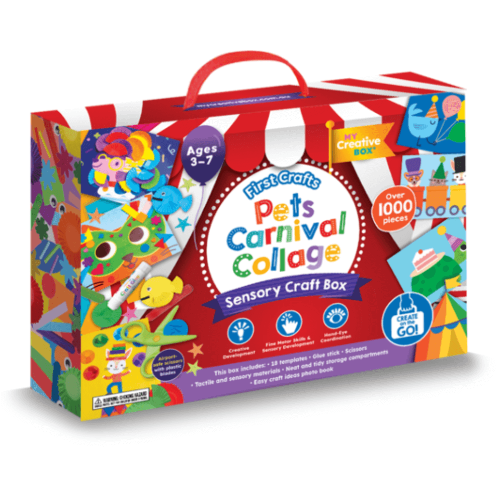 MY CREATIVE BOX PETS CARNIVAL COLLAGE SENSORY CRAFT BOX
