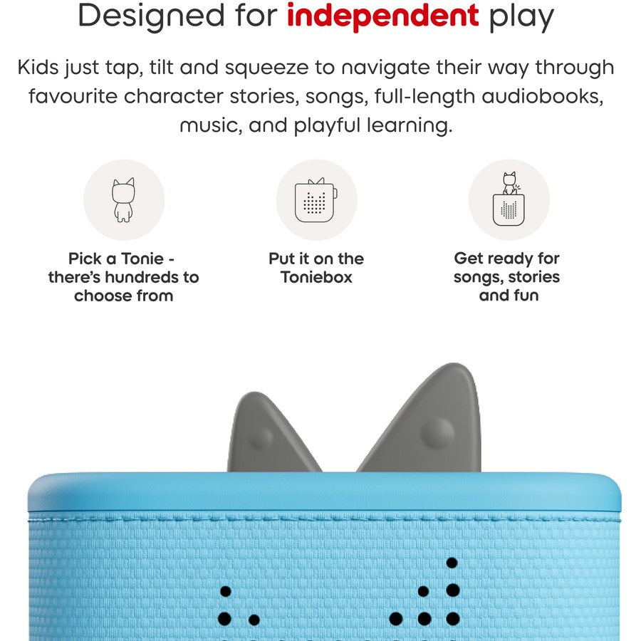TONIES TONIEBOX 2 STARTER SET WITH CREATIVE TONIE RUBIE SKY BLUE