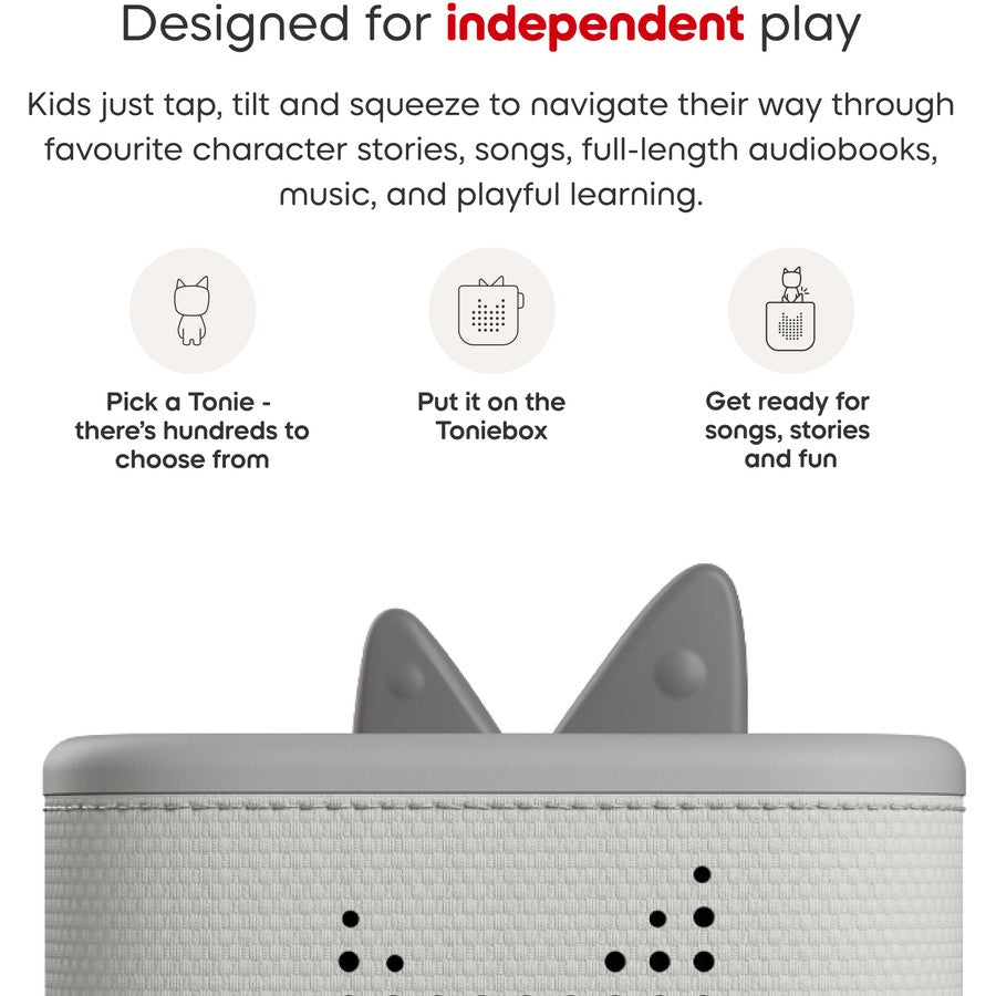 TONIES TONIEBOX 2 STARTER SET WITH CREATIVE TONIE RUBIE MOON GREY