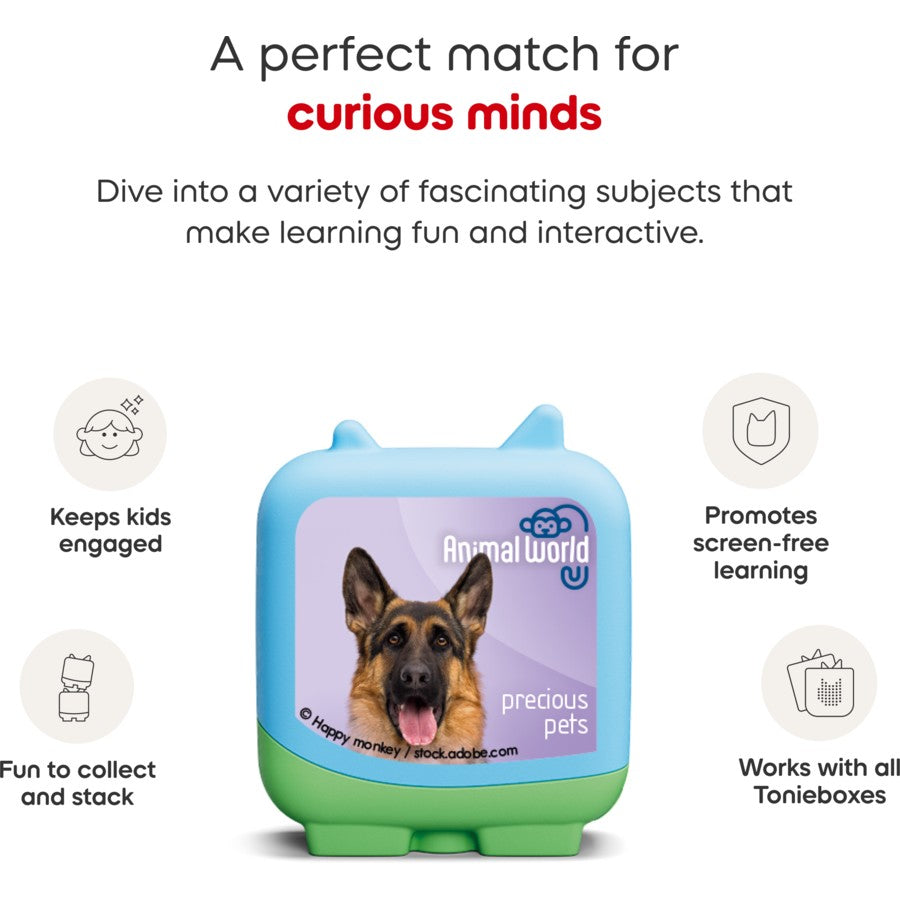 TONIES LEARNING AND DISCOVERY ANIMAL WORLD CLEVER POCKET TONIES