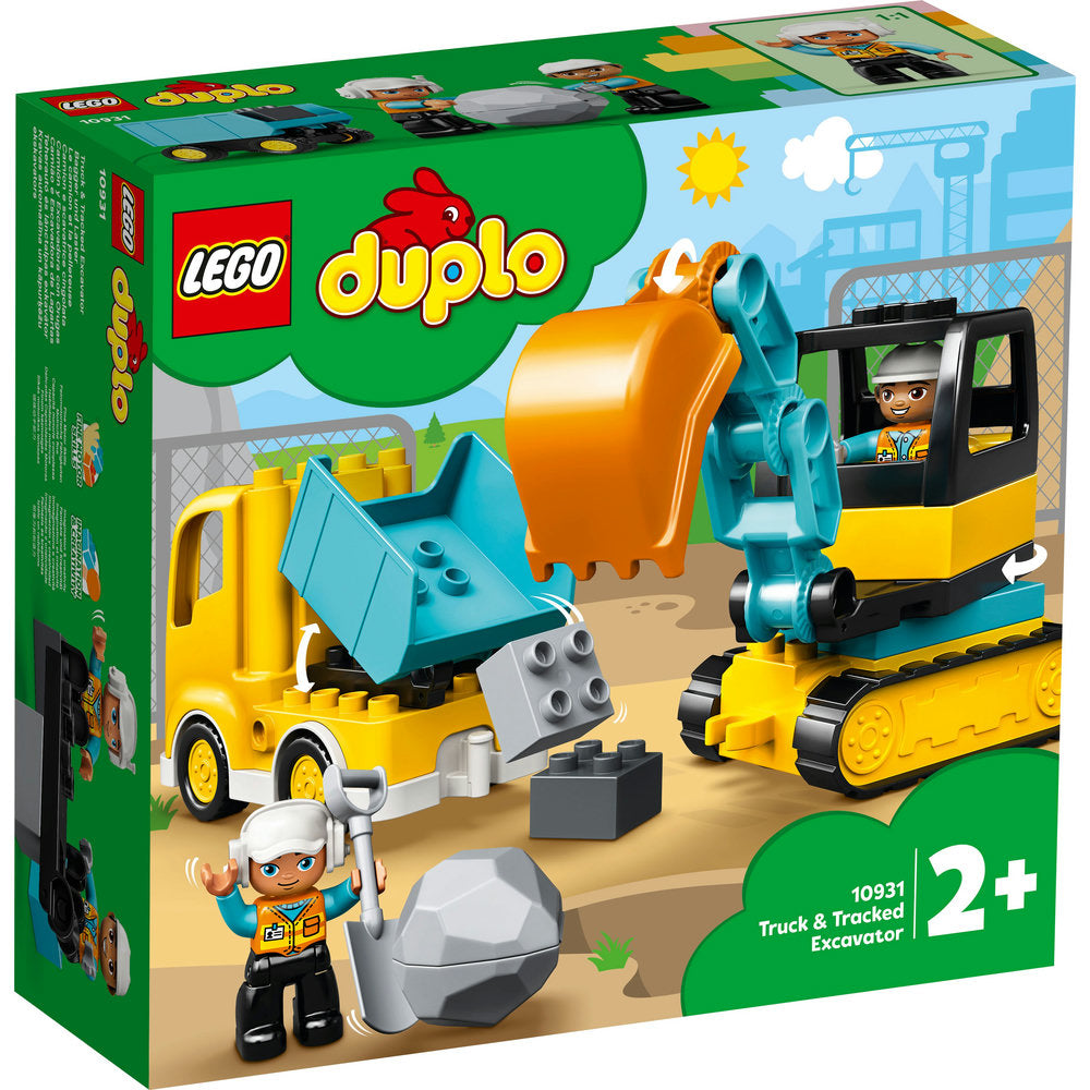 LEGO DUPLO CONSTRUCTION TRUCK & TRACKED EXCAVATOR 10931