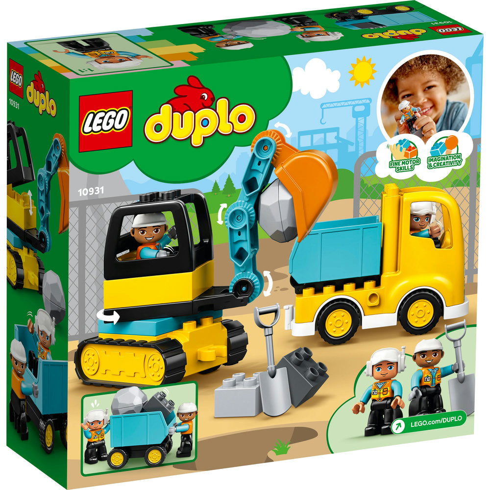 LEGO DUPLO CONSTRUCTION TRUCK & TRACKED EXCAVATOR 10931