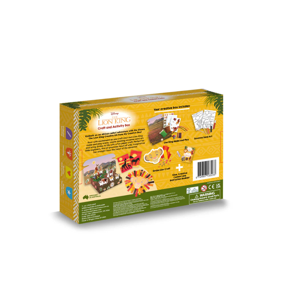 MY CREATIVE BOX THE LION KING CRAFT AND ACTIVITY BOX