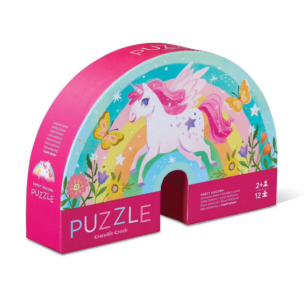 CROCODILE CREEK SWEET UNICORN MINI PUZZLE 12pc