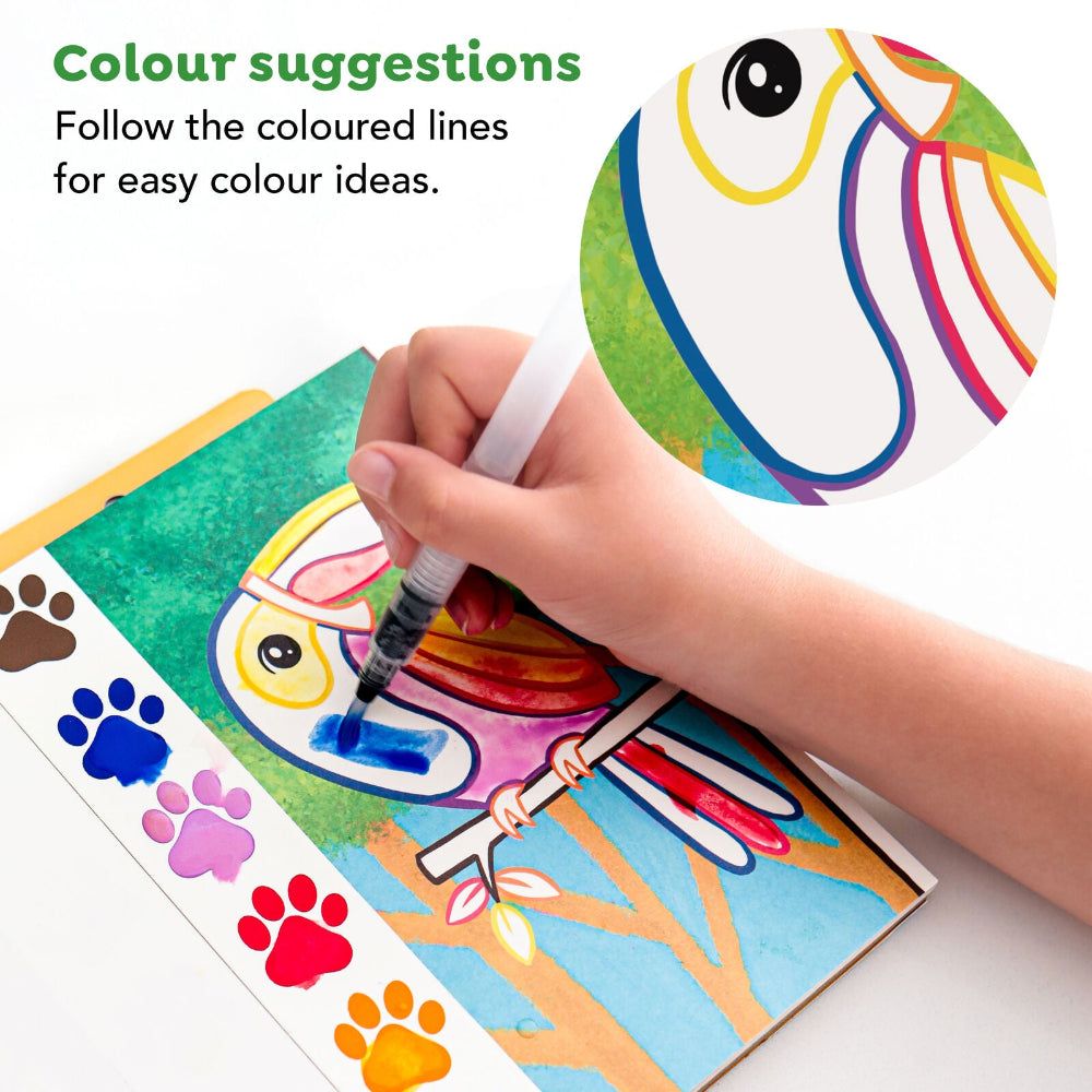 TIGER TRIBE PAINT A PICTURE SET WILD ANIMALS