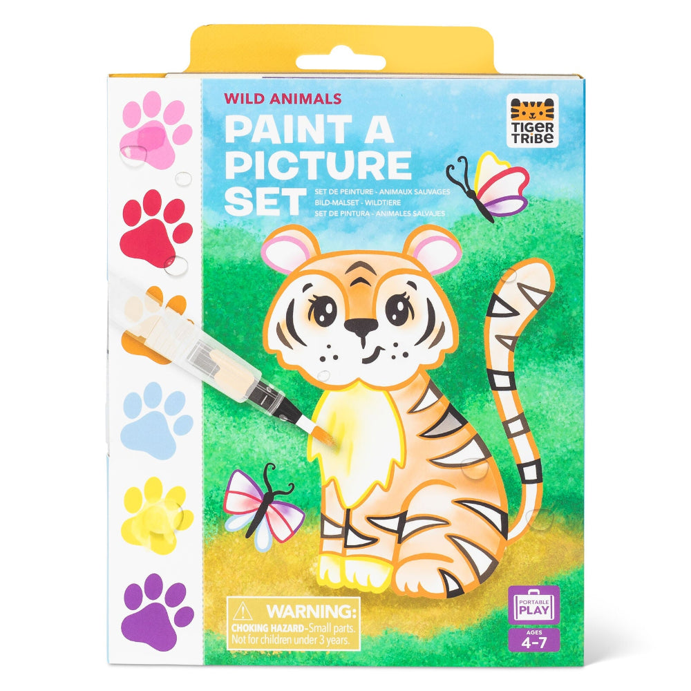 TIGER TRIBE PAINT A PICTURE SET WILD ANIMALS