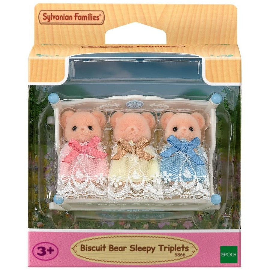 SYLVANIAN FAMILIES BISCUIT BEAR SLEEPY TRIPLETS