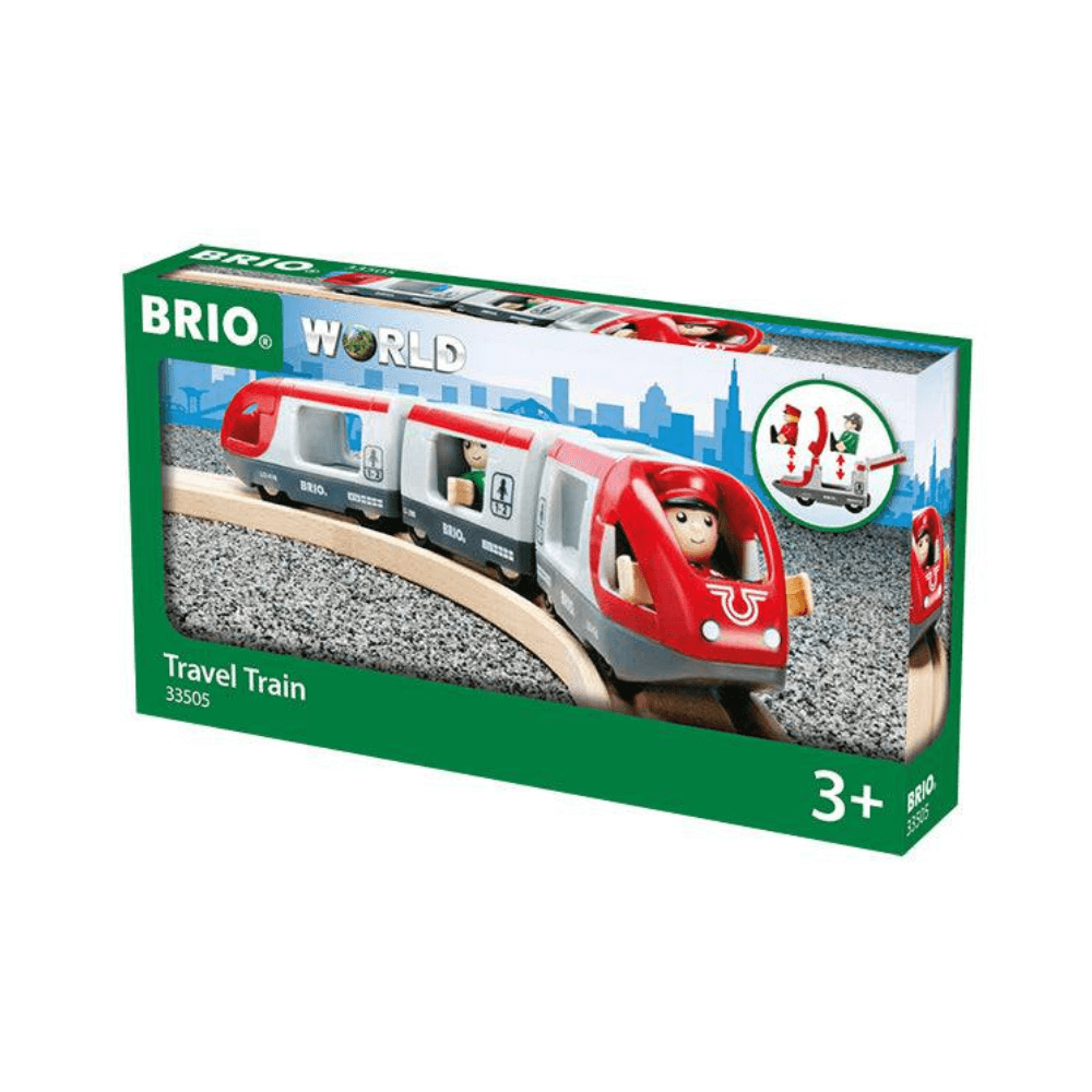 BRIO TRAIN - TRAVEL TRAIN, 5 PIECES