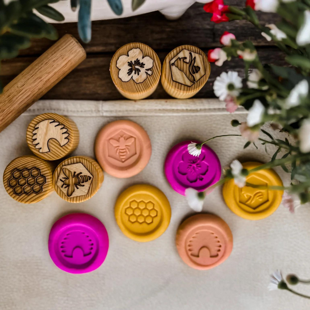 BEADIEBUG WOODEN BEE STAMPS