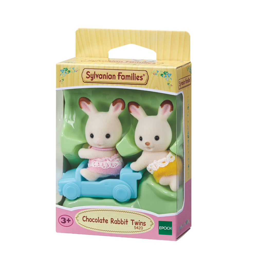 SYLVANIAN FAMILIES CHOCOLATE RABBIT TWINS SET
