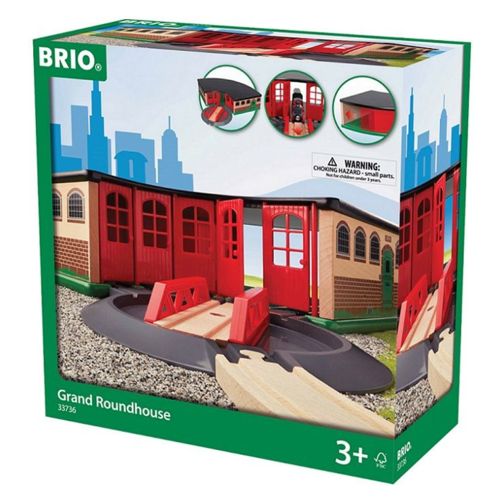 BRIO GRAND ROUNDHOUSE, 3 PIECES