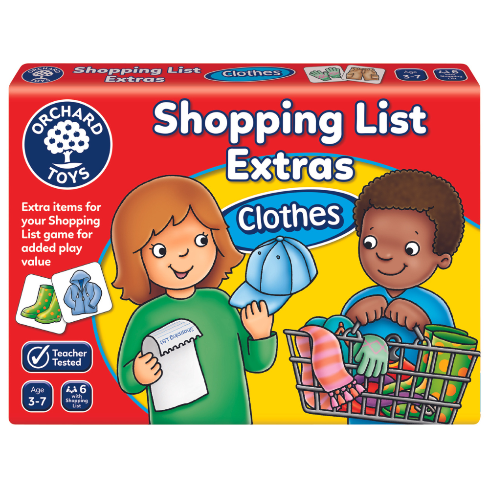 ORCHARD TOYS SHOPPING LIST EXTRAS CLOTHES