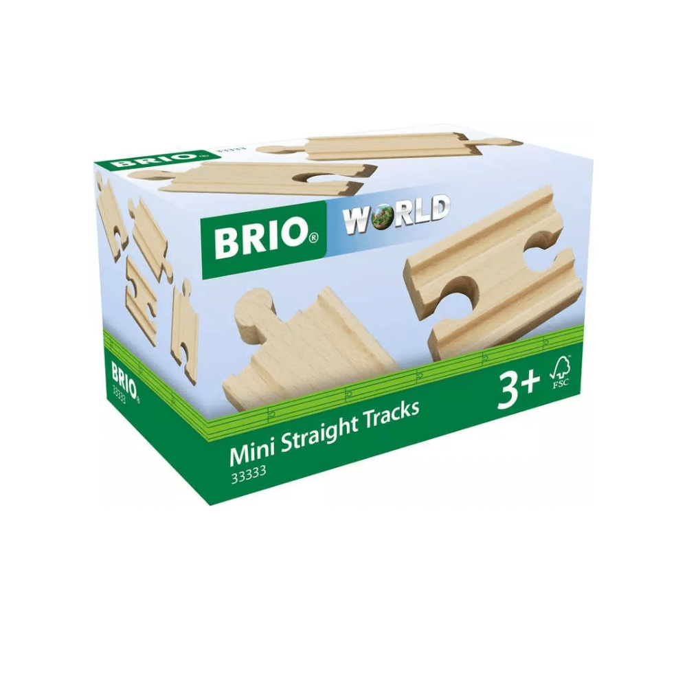 BRIO TRACKS - MINI STRAIGHT TRACKS, 4 PIECES