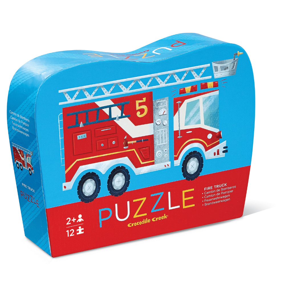 CROCODILE CREEK FIRE TRUCK MINI PUZZLE 12pc