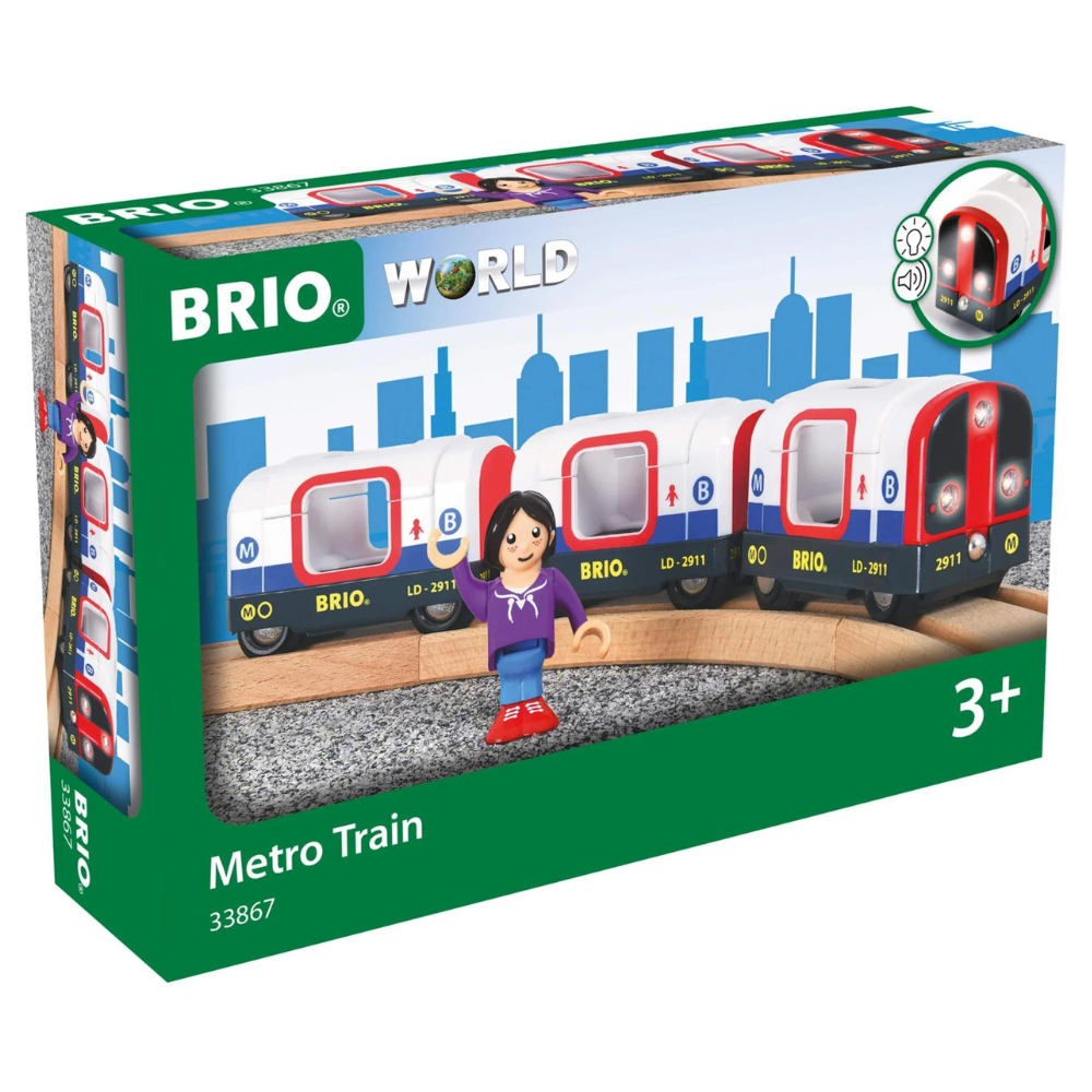 BRIO METRO TRAIN WITH SOUND AND LIGHTS