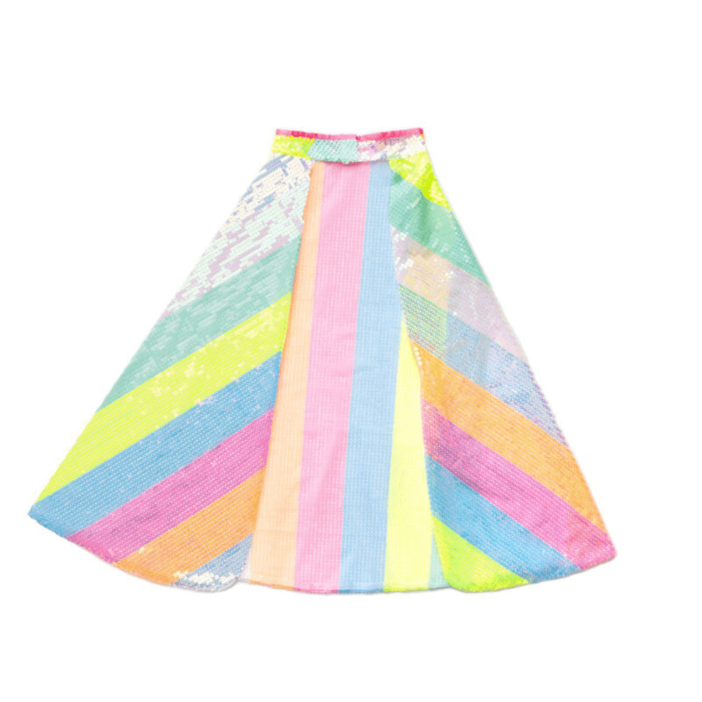 GREAT PRETENDER STRIPEY SEQUINS CAPE 4-6