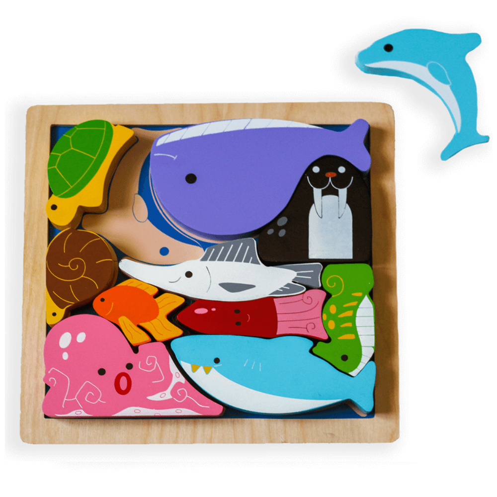KIDDIE CONNECT CHUNKY PUZZLE SEA CREATURES