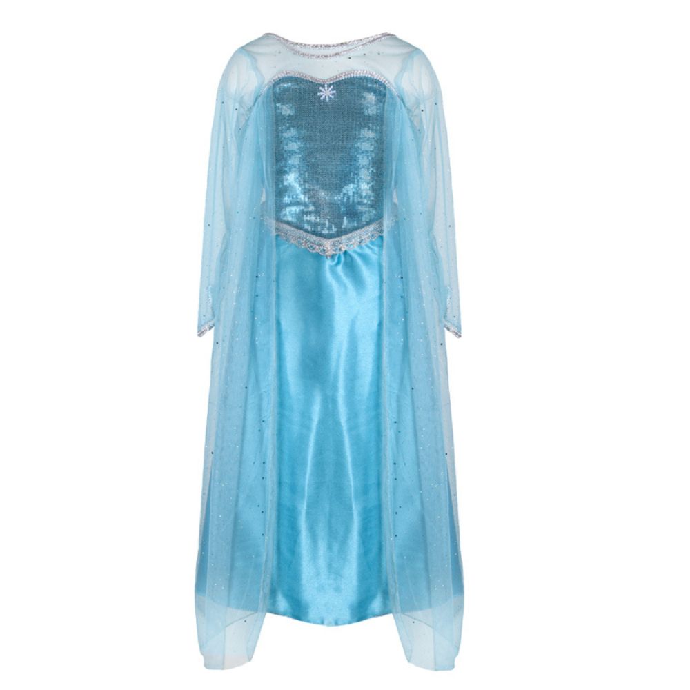 ICE QUEEN DRESS WITH CAPE SIZE 5-6