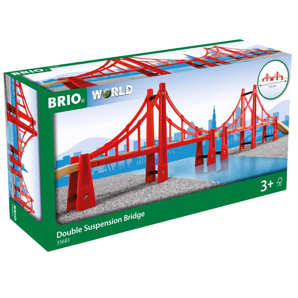 BRIO DOUBLE SUSPENSION BRIDGE, 5 PIECES