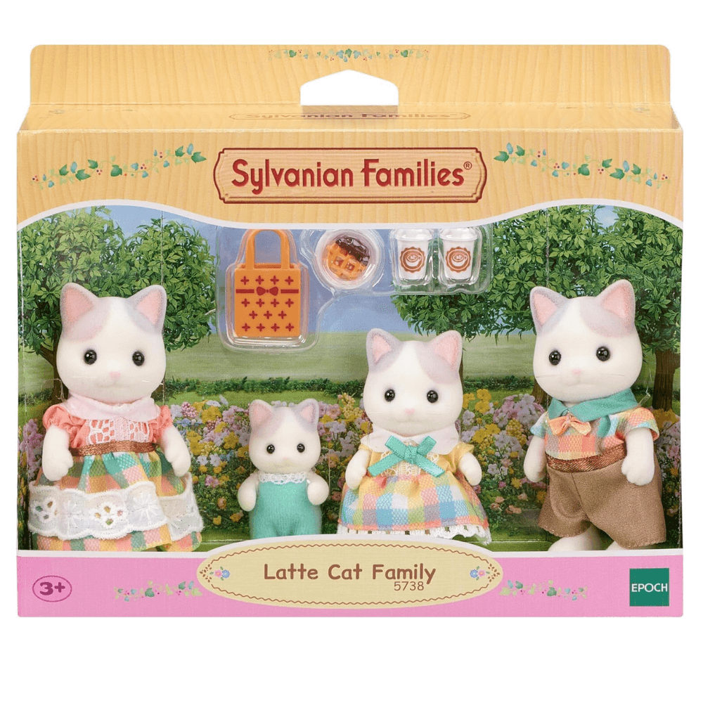 SYLVANIAN FAMILIES LATTE CAT FAMILY
