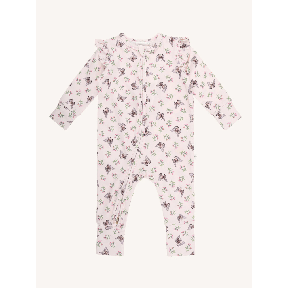 FLEUR HARRIS DANCING BUTTERFLIES PRECIOUS FRILL COVERALL