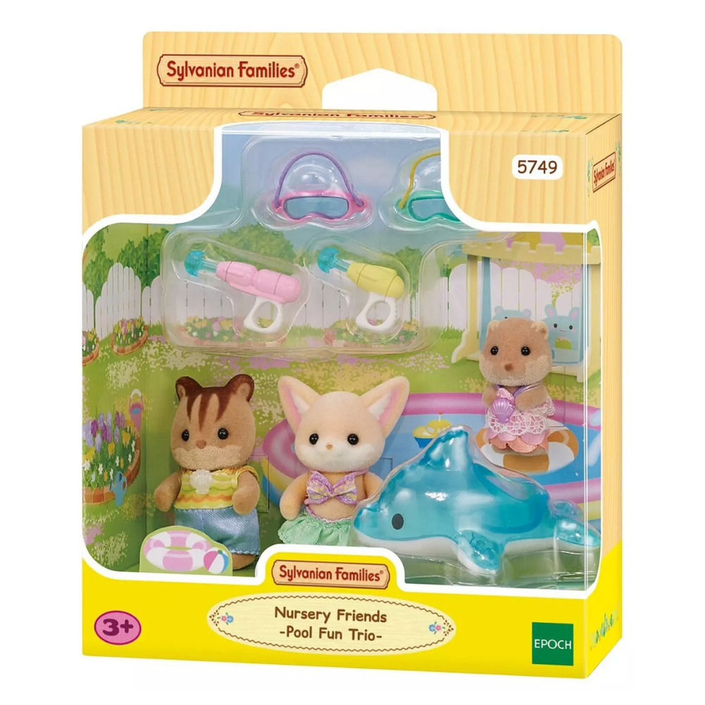 SYLVANIAN FAMILIES NURSERY FRIENDS POOL FUN TRIO SET