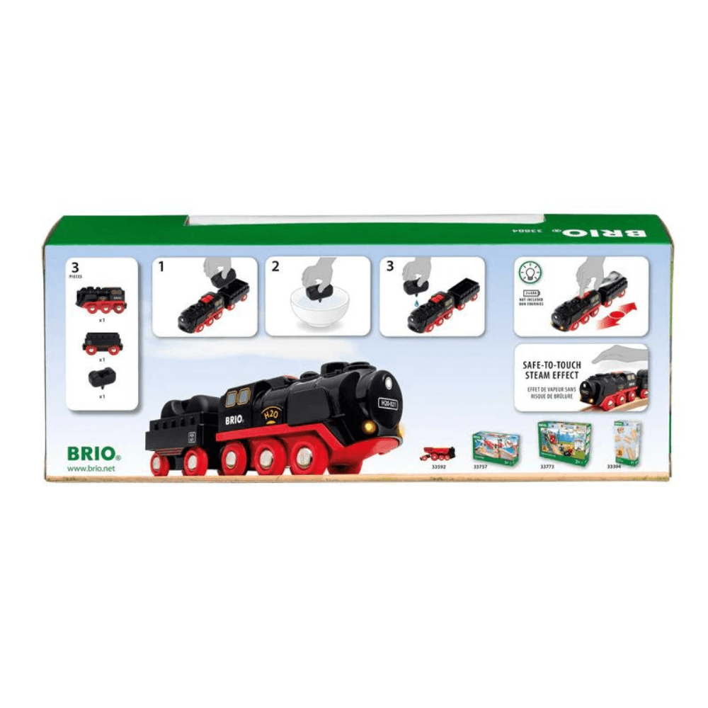 BRIO BATTERY OPERATED STEAMING TRAIN