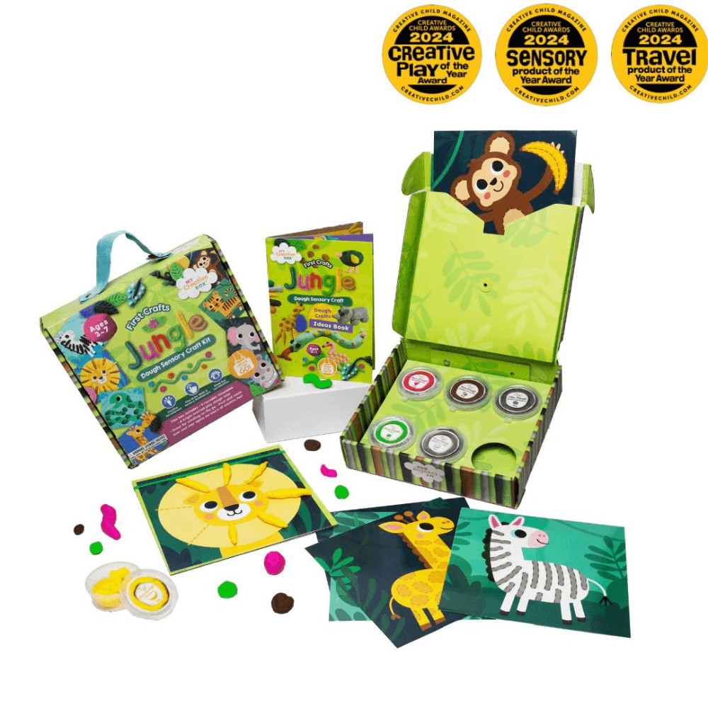 MY CREATIVE BOX JUNGLE DOUGH SENSORY CRAFT KIT