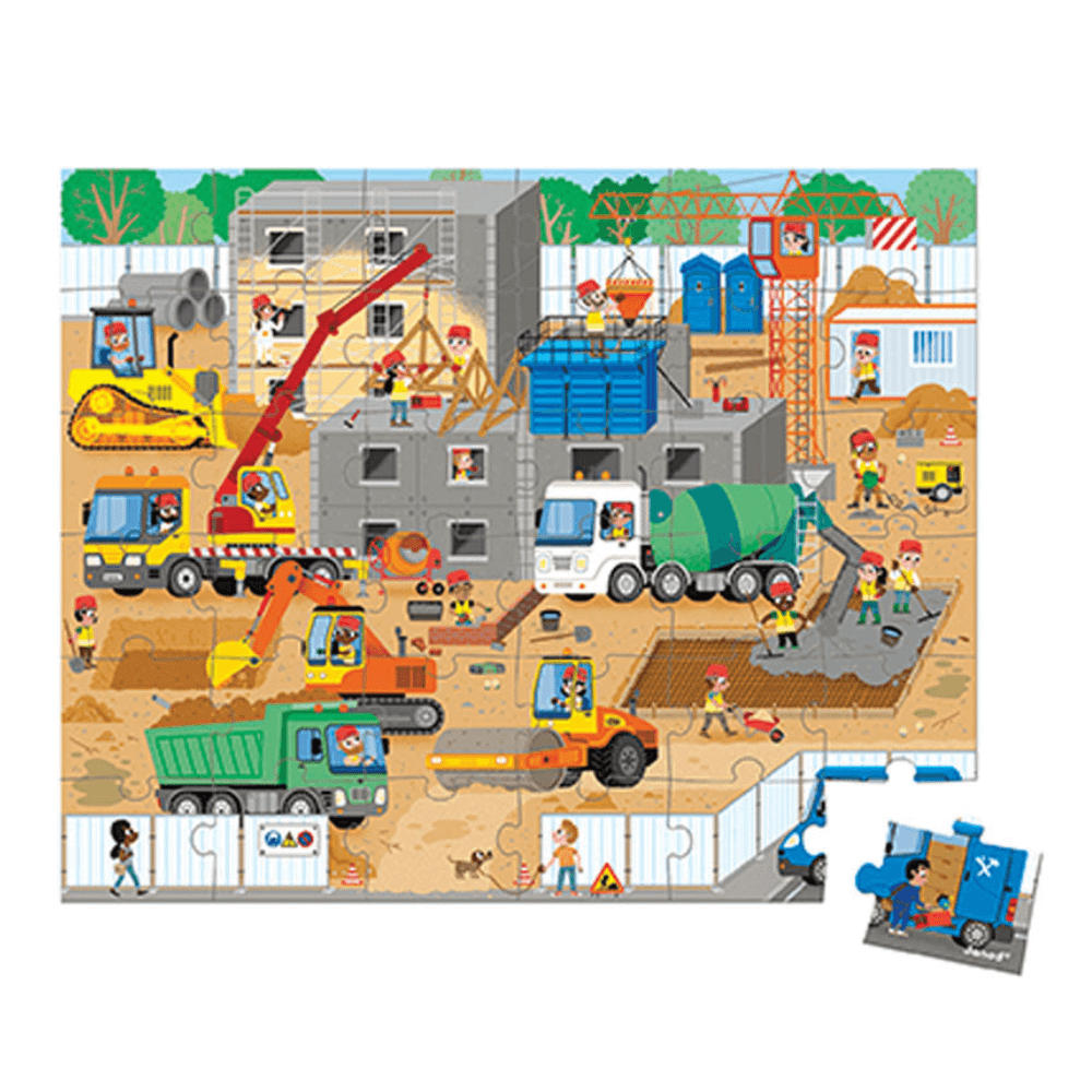 JANOD CONSTRUCTION SITE PUZZLE 36 PIECE