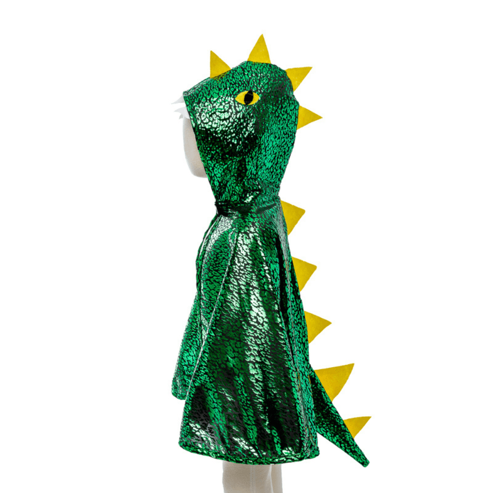 GREAT PRETENDER METALLIC GREEN DRAGON CAPE 2-3