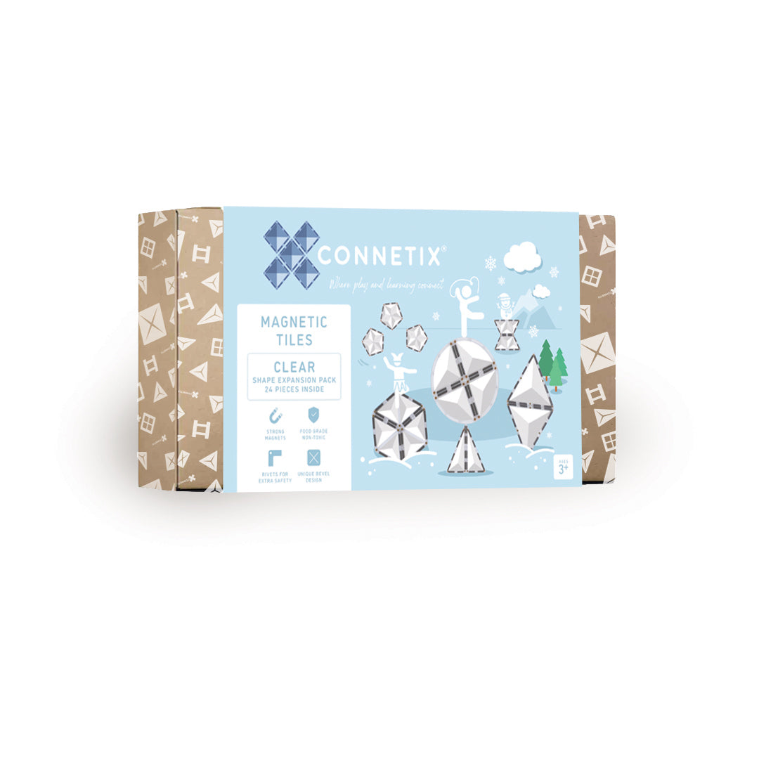 CONNETIX 24 PIECE CLEAR SHAPE EXPANSION PACK