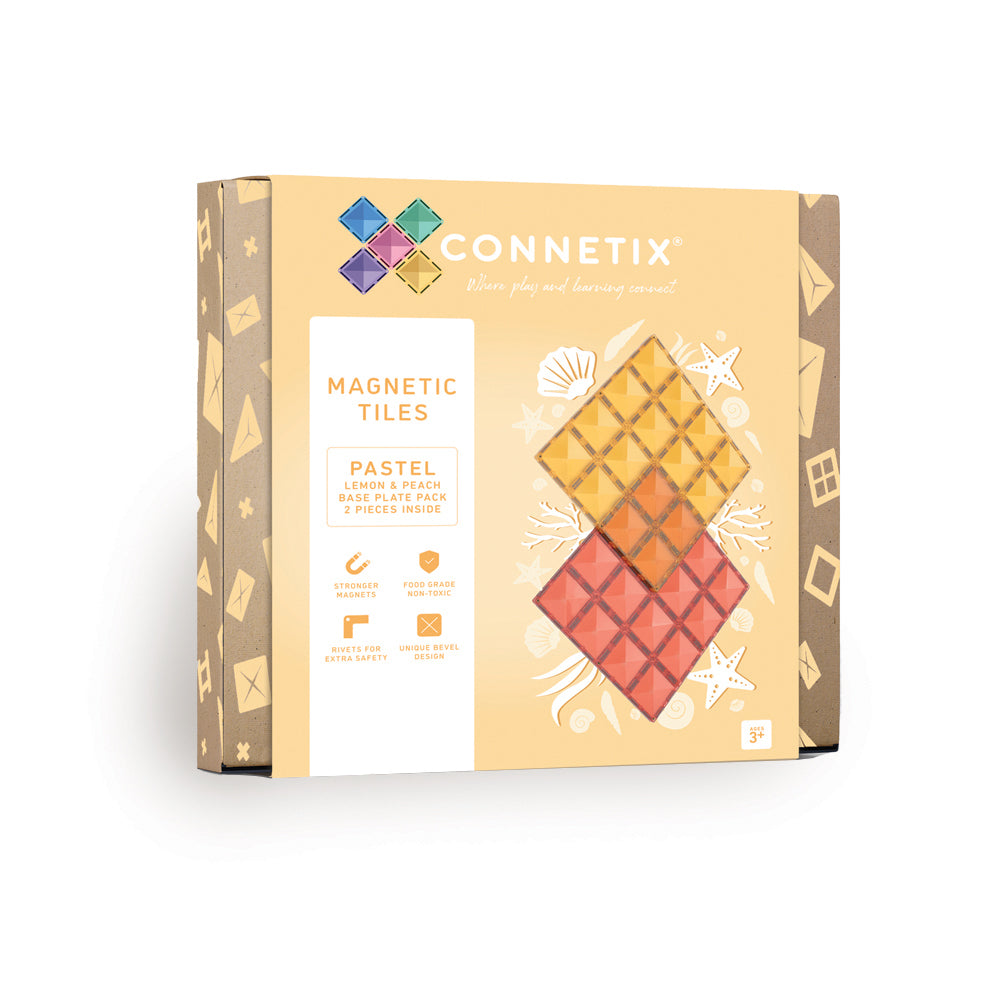 CONNETIX 2 PIECE BASE PLATE LEMON PEACH PACK