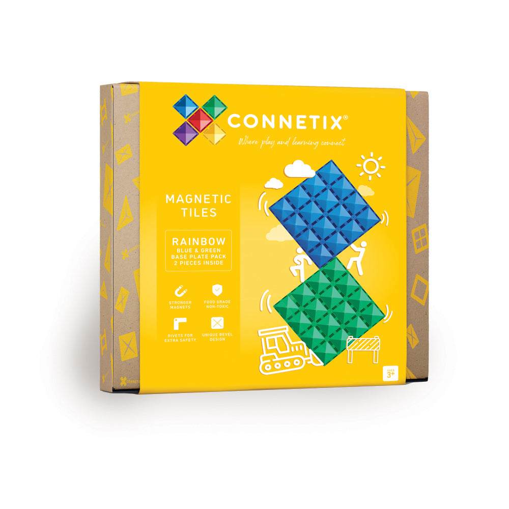 CONNETIX 2 PIECE BASE PLATE BLUE GREEN