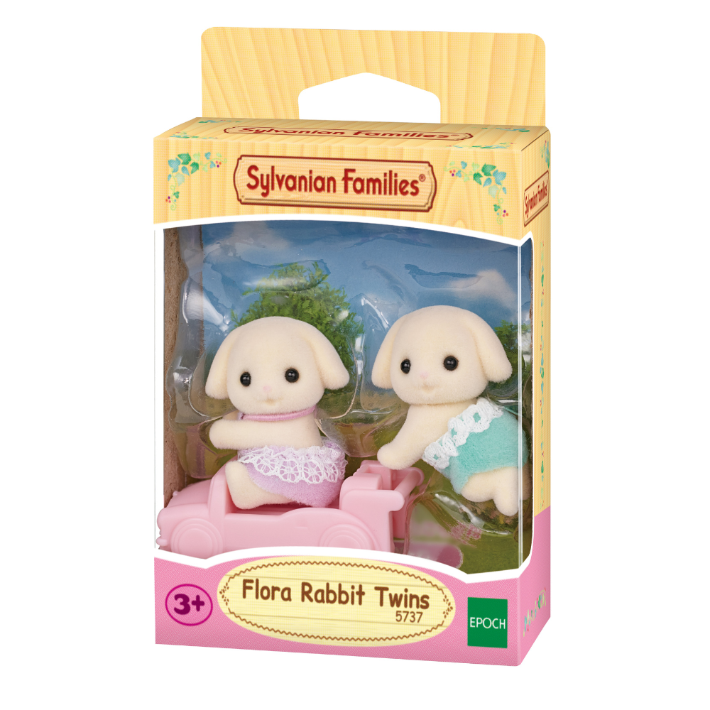 SYLVANIAN FAMILIES FLORA RABBIT TWINS