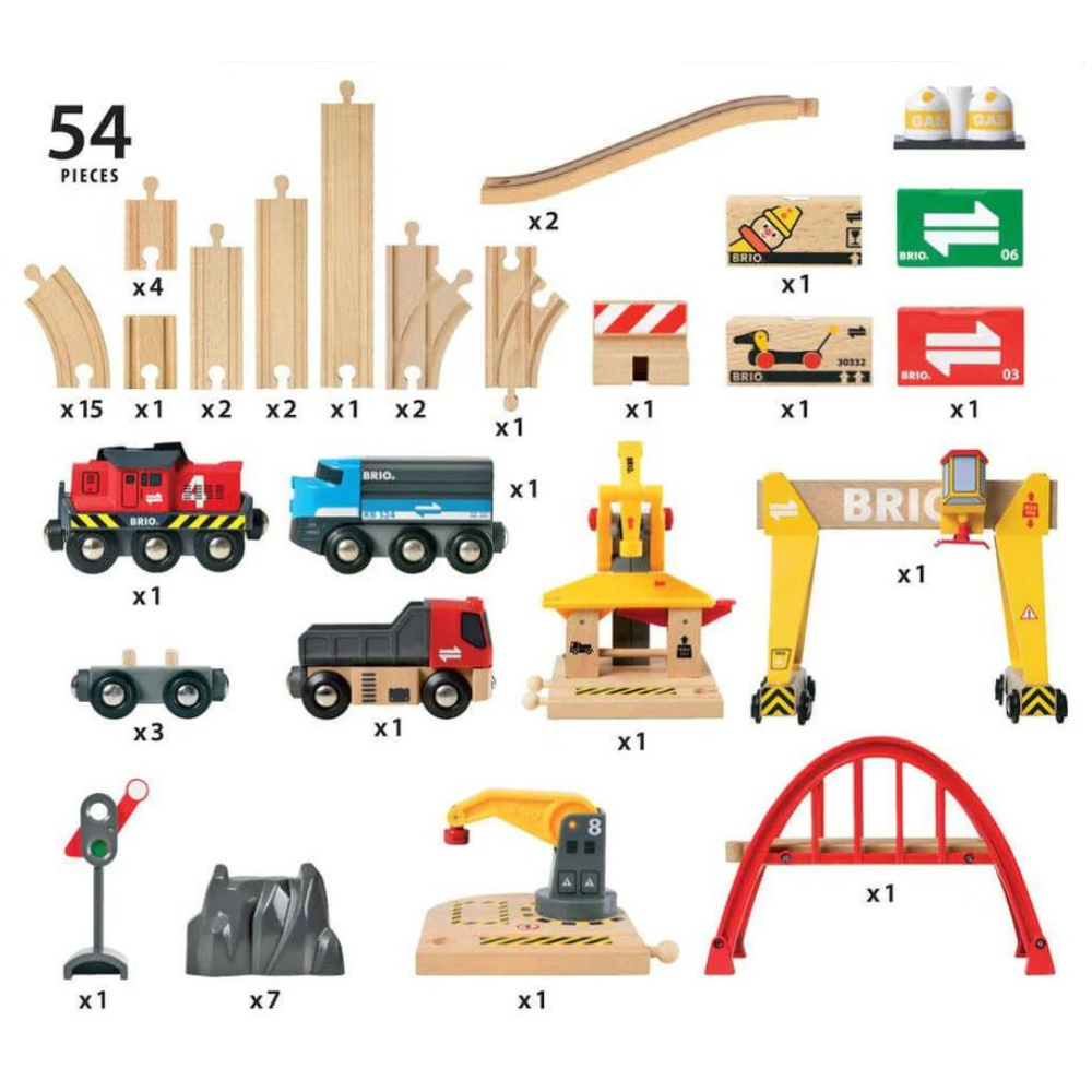 BRIO CARGO RAILWAY DELUXE SET