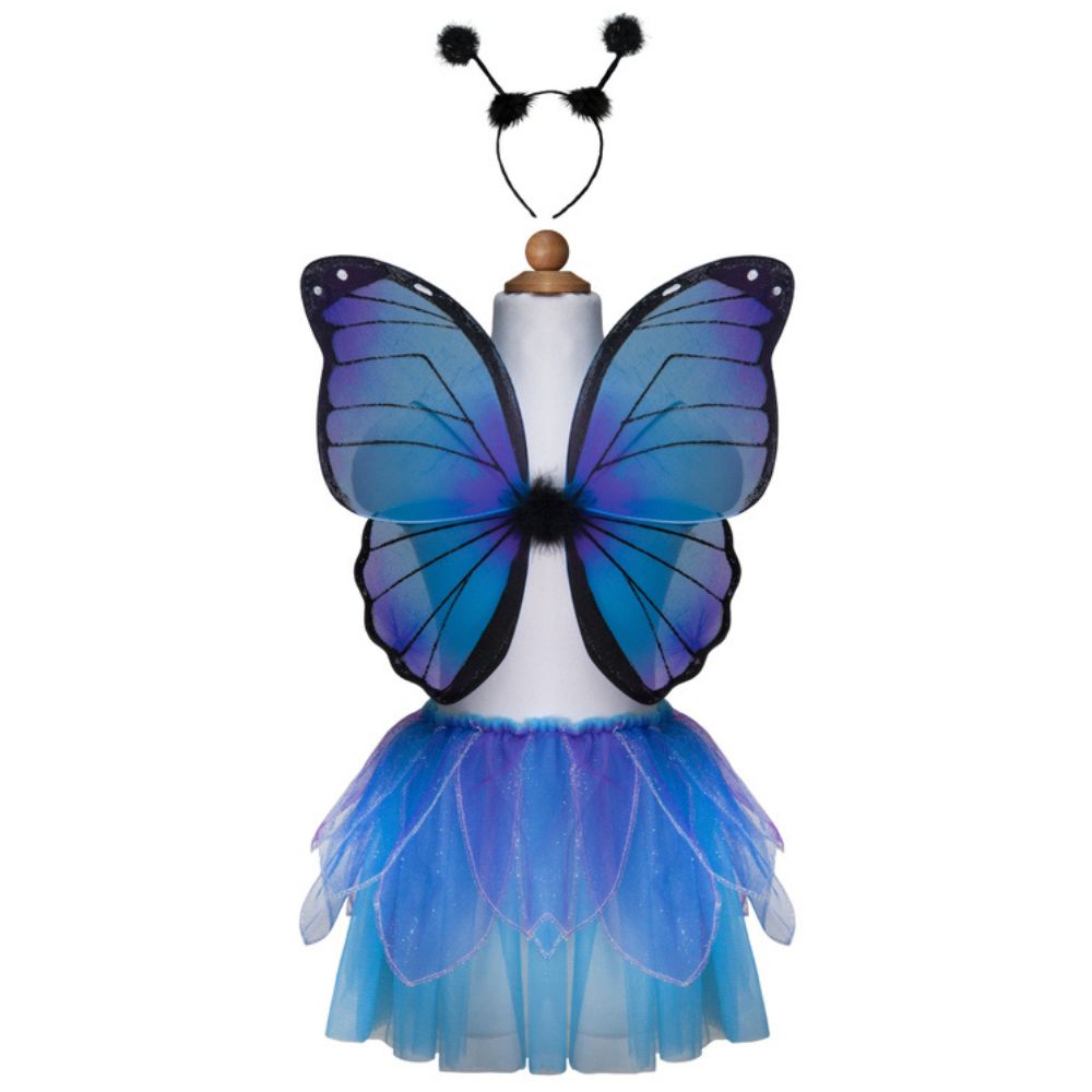 GREAT PRETENDER MIDNIGHT BUTTERFLY TUTU WINGS WITH HEADBAND SIZE 4-6