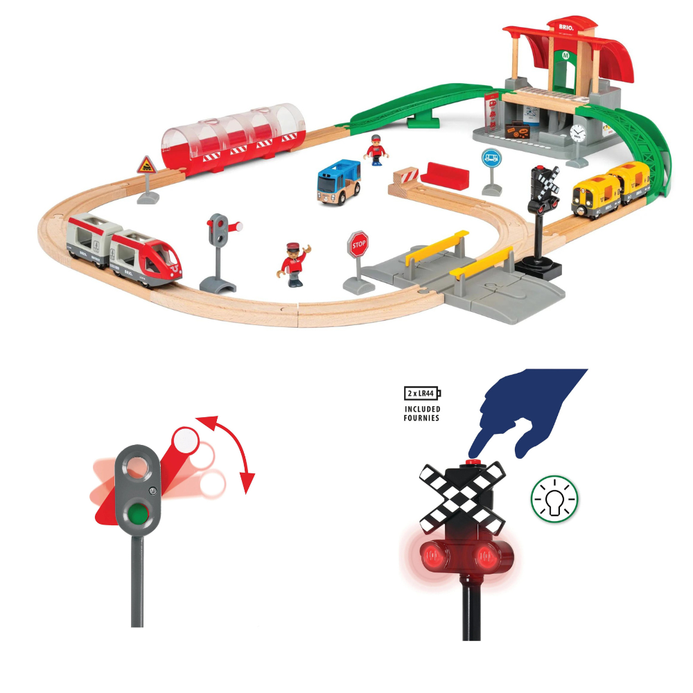 BRIO CENTRAL STATION 37 PIECE SET