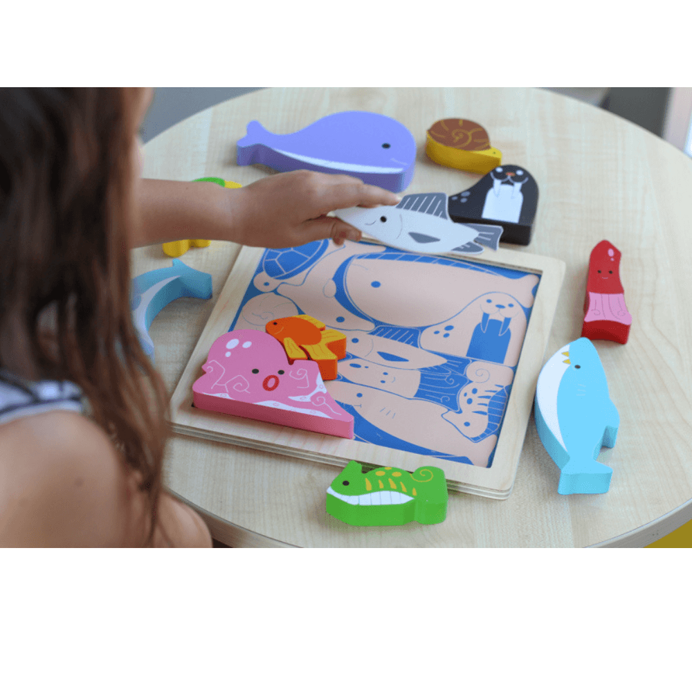 KIDDIE CONNECT CHUNKY PUZZLE SEA CREATURES