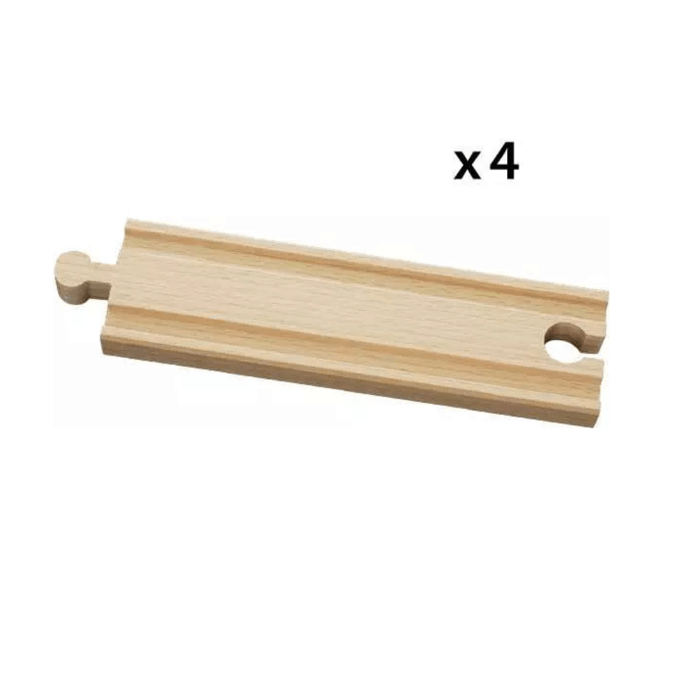 BRIO TRACKS - MEDIUM STRAIGHT TRACKS, 4 PIECES