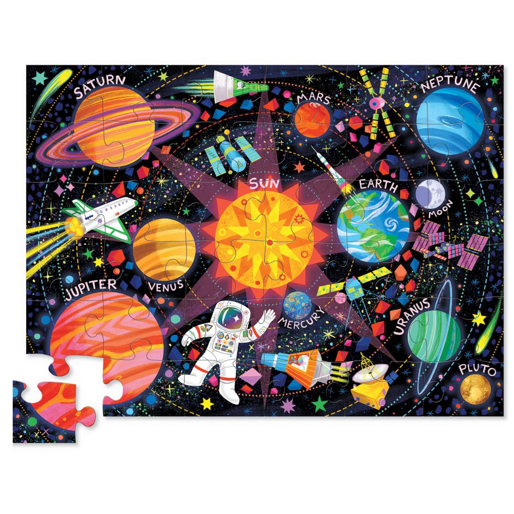 CROCODILE CREEK SPACE EXPLORER FLOOR PUZZLE 36PC