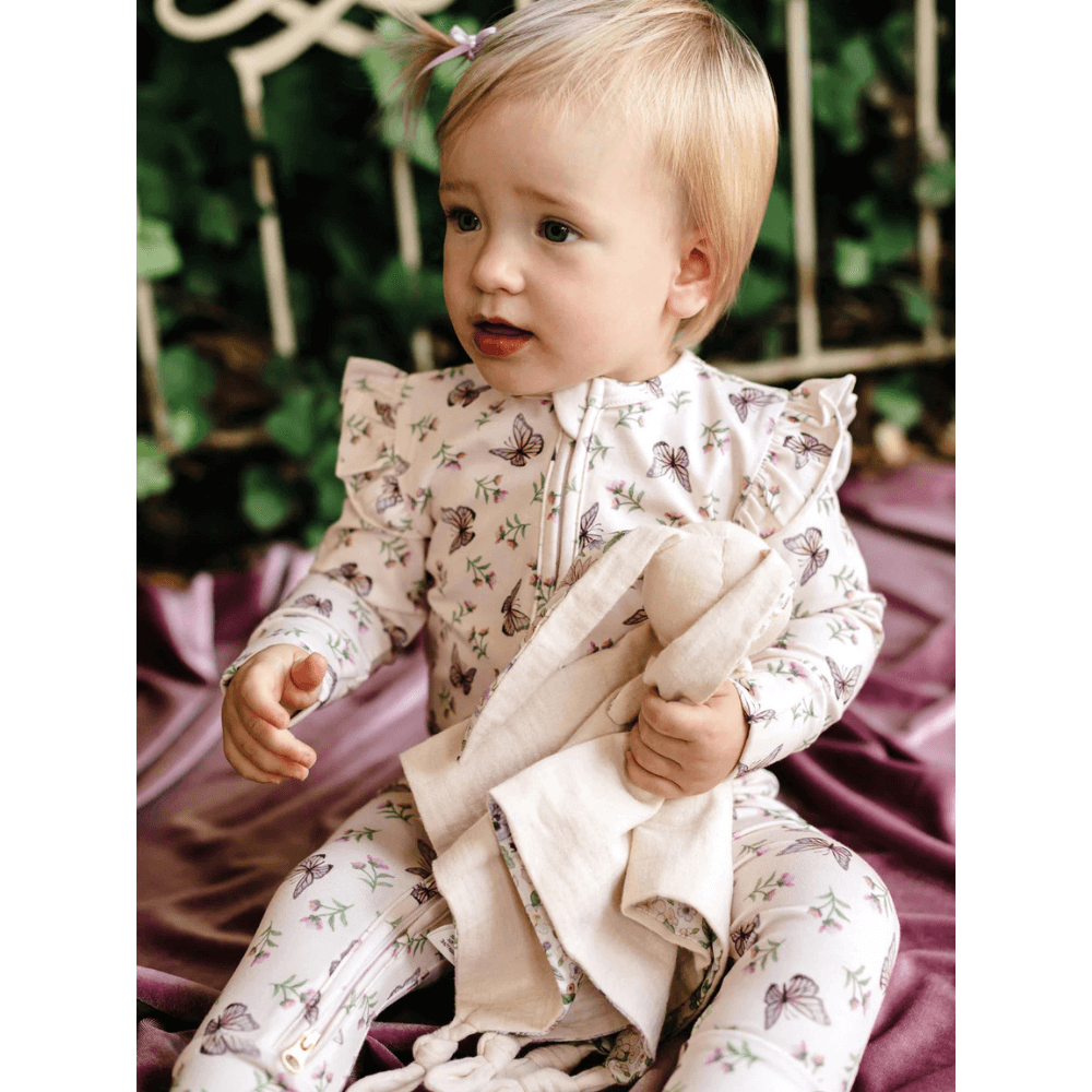 FLEUR HARRIS DANCING BUTTERFLIES PRECIOUS FRILL COVERALL