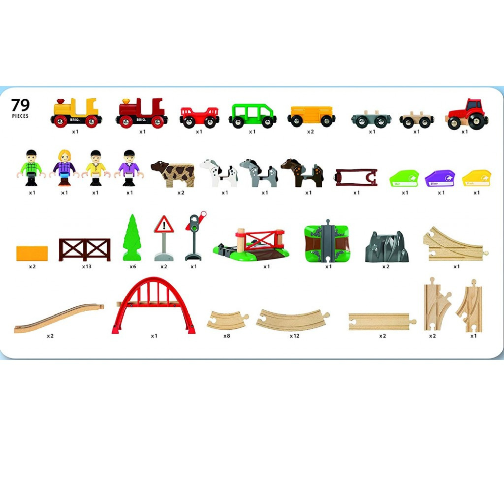 BRIO COUNTRY LIFE 79 PIECE SET
