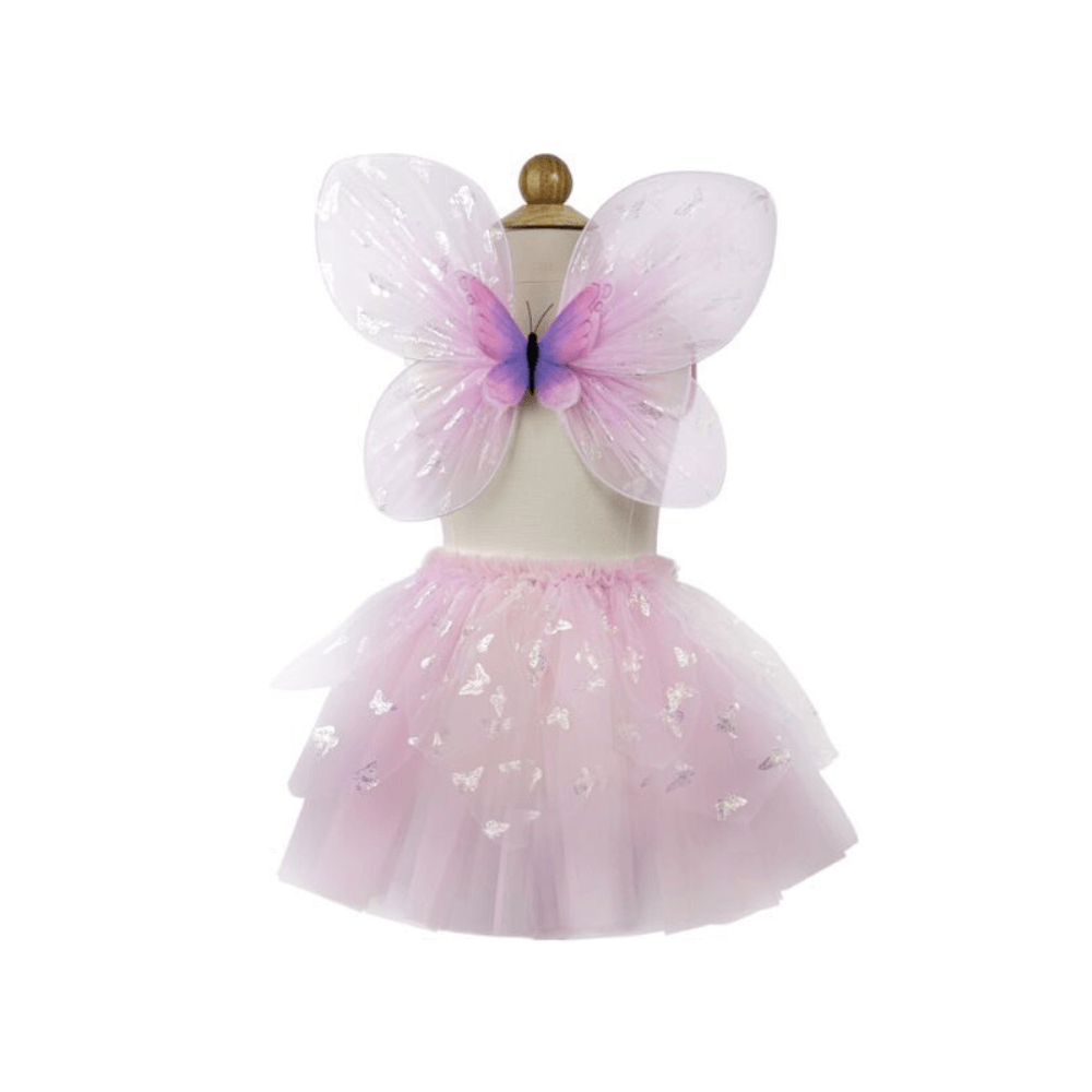 GREAT PRETENDER PINK FLUTTER BUTTERFLY SKIRT AND WINGS 4-6