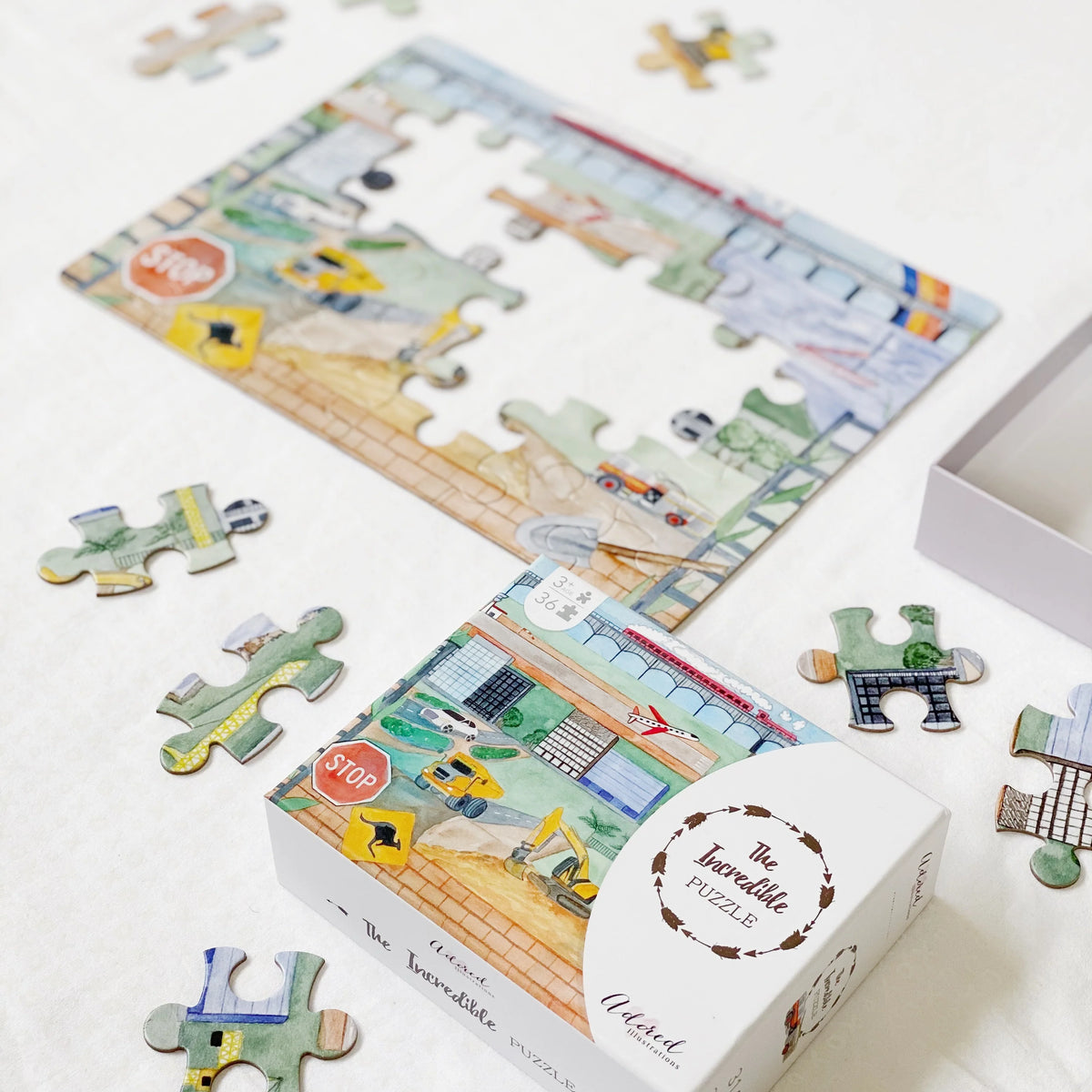 ADORED ILLUSTRATIONS THE INCREDIBLE PUZZLE TRAVEL
