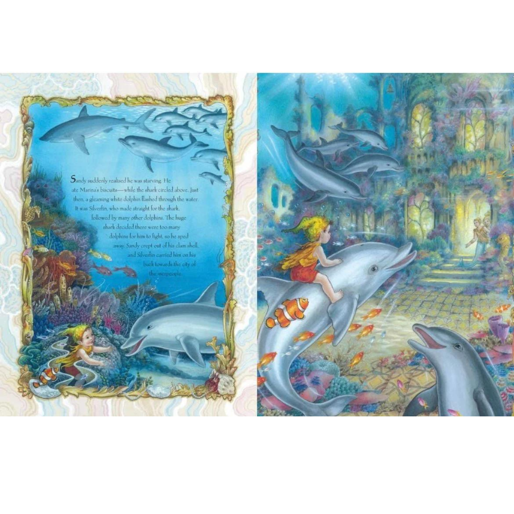 SHIRLEY BARBER THE MERMAID PRINCESS AND THE TROUBLE AT THE PALACE HARDBACK