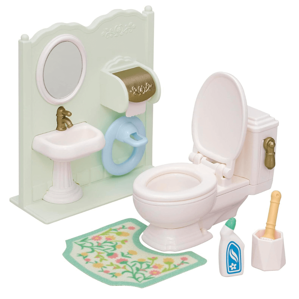 SYLVANIAN FAMILIES TOILET SET
