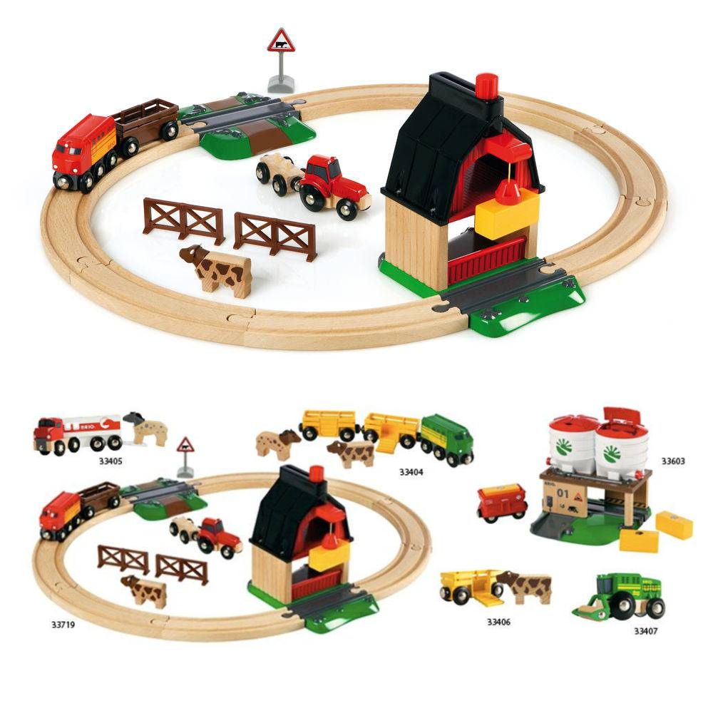 BRIO FARM RAILWAY SET, 20 PIECES