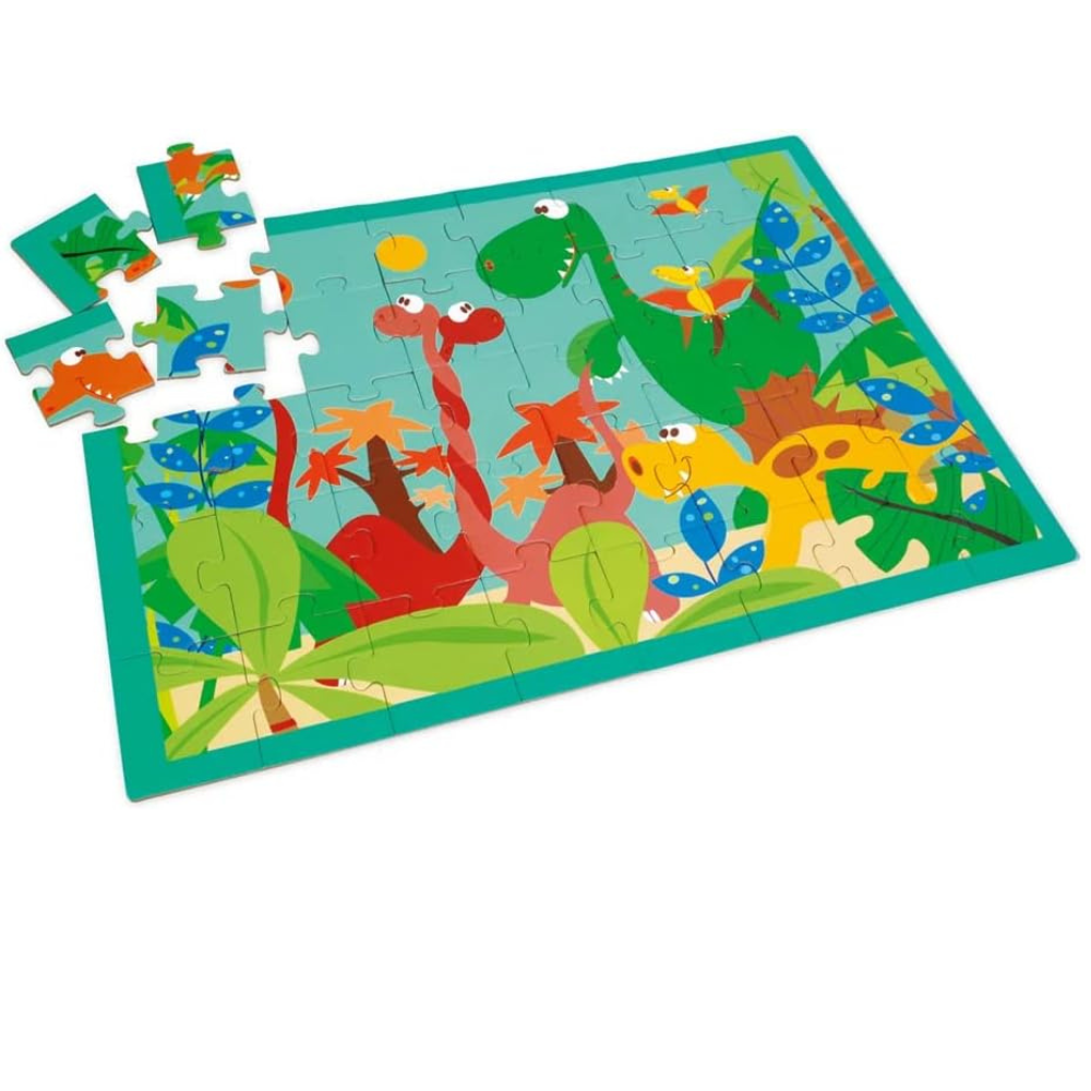 JOHNCO SCRATCH DINO WORLD PUZZLE 40PC