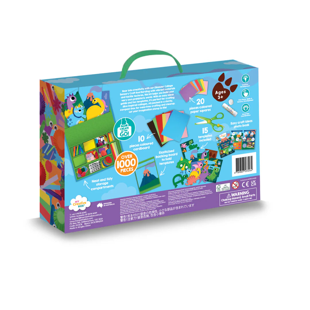 MY CREATIVE BOX DINOSAUR COLLAGE SENSORY CRAFT BOX