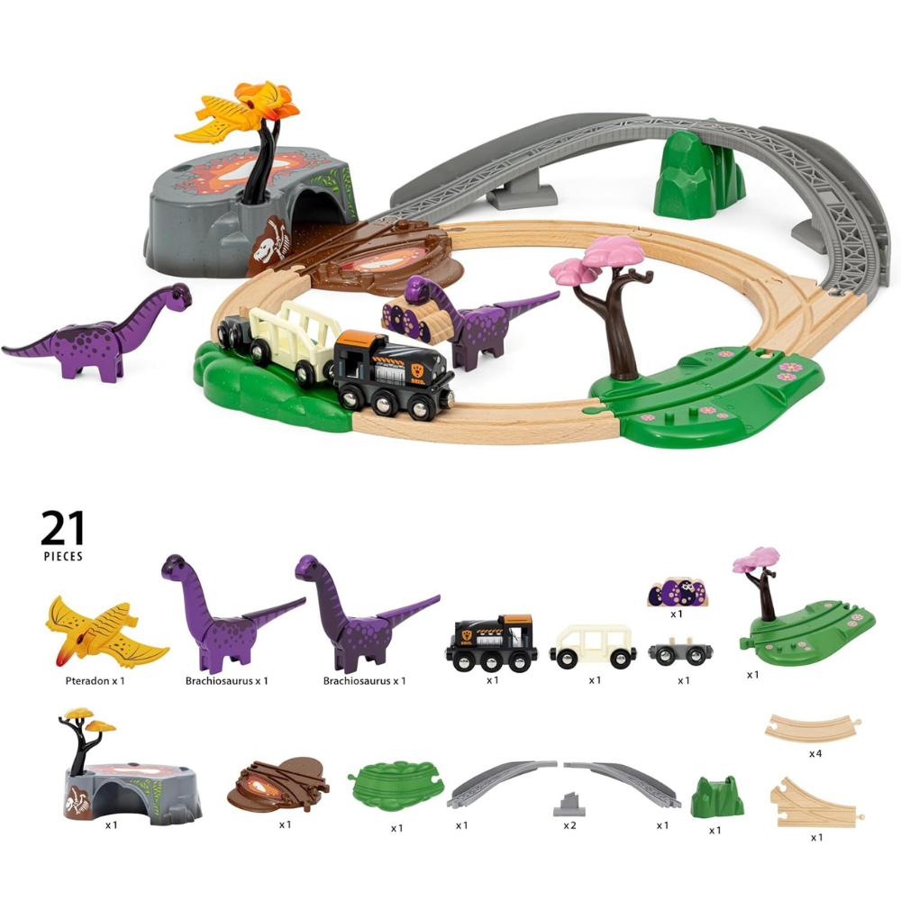 BRIO DINOSAUR ADVENTURE SET 21PC